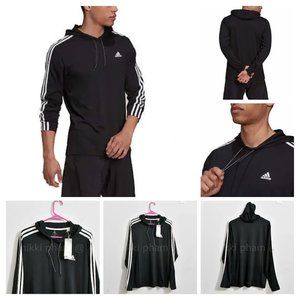 adidas Men’s Pullover Hoodie in Black